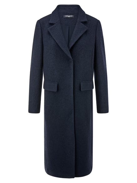 Jas in wolmix Van Fadenmeister Berlin blauw