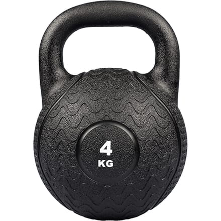 Matchu Sports Kettlebell - Heavy Duty 4 KG - Zwart - Rubber