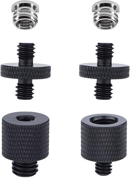 Tripod Thread Adapter 1/4 naar 3/8 Inch - Universele Adapter voor Camera, Lampen en Microfoons