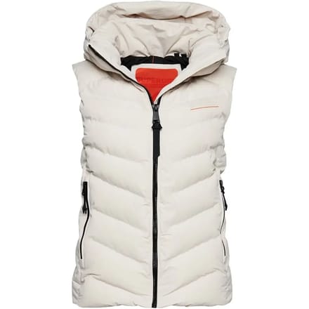 Superdry - Gewatteerde bodywarmer van microvezel met capuchon - Dames - Gilets