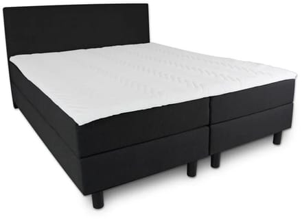 Boxspring Serenity -120x190 Compleet - Zwart Glad - AVV Matrassen
