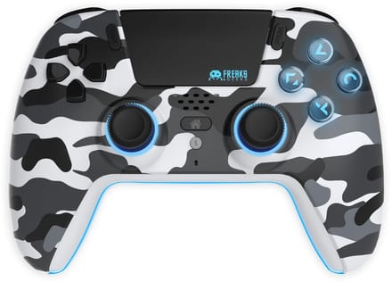 Freaks and Geeks Draadloze Controller - Hall Effect - Bewegingssensor - Vibratie - White Camo - PS5