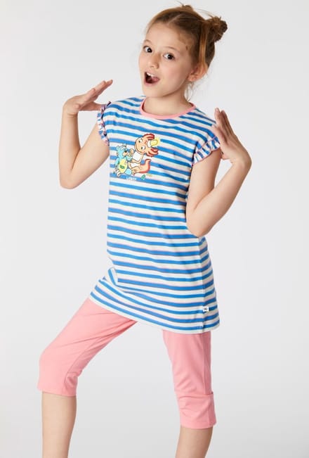 Woody Meisjes-Dames Pyjama multicolor - maat 140/10J