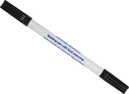 Caking it Easy ® - Eetbare inkt stift Zwart - 2 punten