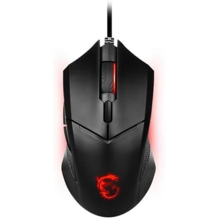 MSI Maus Clutch GM08 Gaming Maus Black USB - Muis - Optisch - 6 knoppen - Zwart