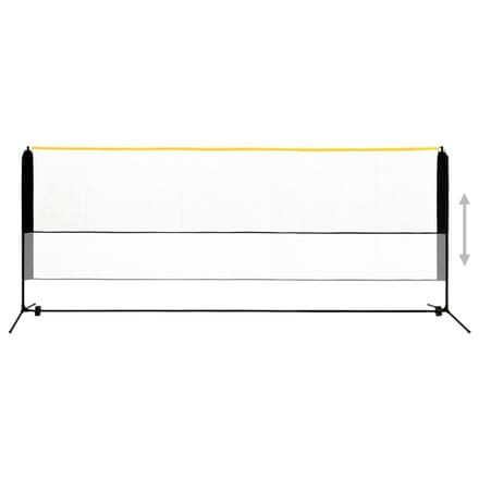 vidaXL - Badmintonnet - verstelbaar - 400x103x94-158 - cm - metaal