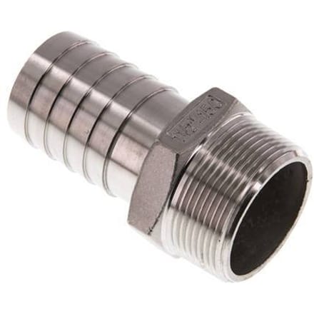 38 mm & 1-1/2''NPT RVS 1.4408 Slangpilaar Buitendraad