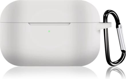 KELERINO. Siliconen Case geschiktvoor Apple AirPods Pro - Met Haak - Wit