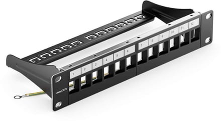 Patchpanel Modulair - Netwerk Paneel - Netwerk Installatie - 24 Poorts - 19 Inch - Lichtgrijs