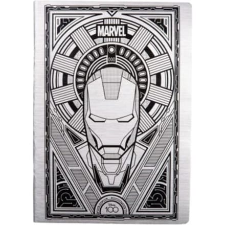 Disney 100 black collection iron man - schrift a5 60 pagina's, ruitjes