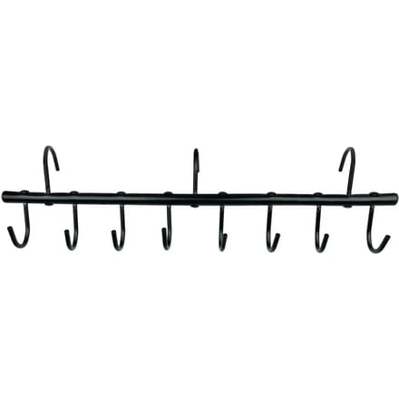 York Stalen Hanger met 8 Draaihaken - Zwart