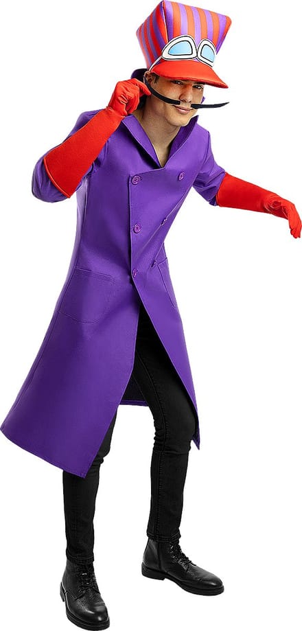 FUNIDELIA Dick Dastardly Kostuum voor mannen - Wacky Races - Maat: Standaard