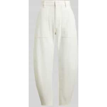Tapered stoffen broek van puur katoen