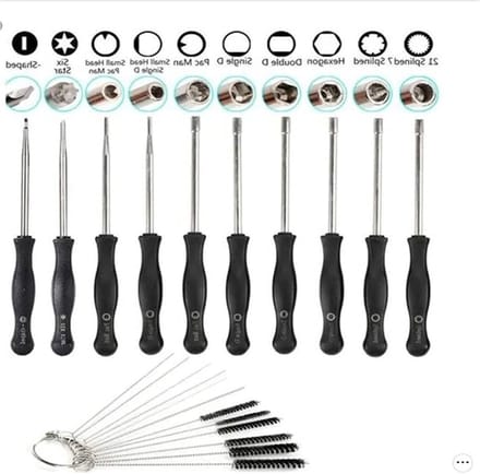 Screwdriver Set - Carburetor Setting Tool - Schroevendraaier + Carburetor Cleaning Set - Reinigingsset - Onderhoudsset