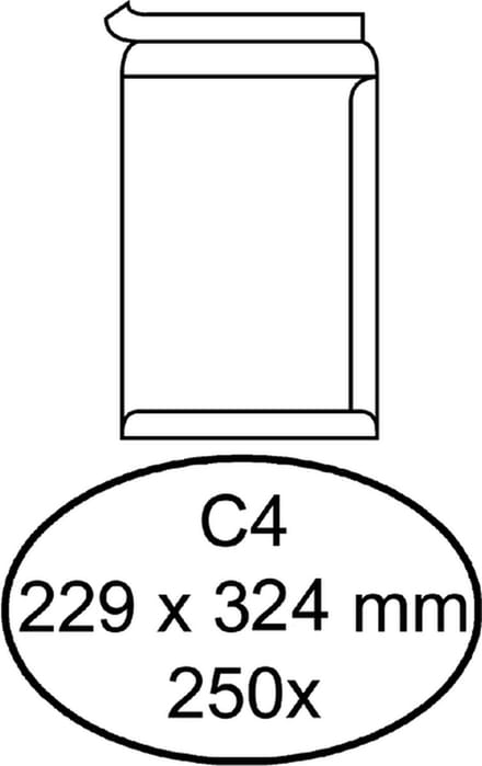 ENVELOP QUANTORE AKTE C4 229X324 ZK 120GR WIT