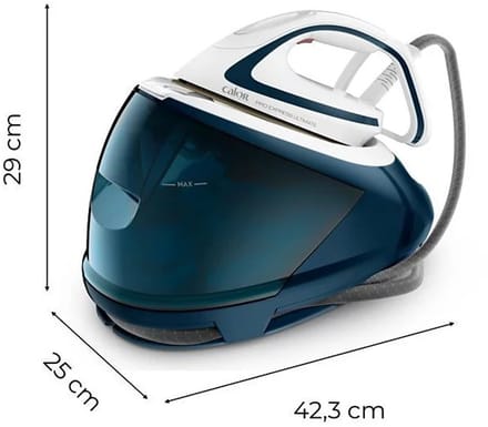 Calor GV9558C0 stoomstrijkijzer station 1,9 - Durilium AirGlide Autoclean soleplate Blauw/Wit