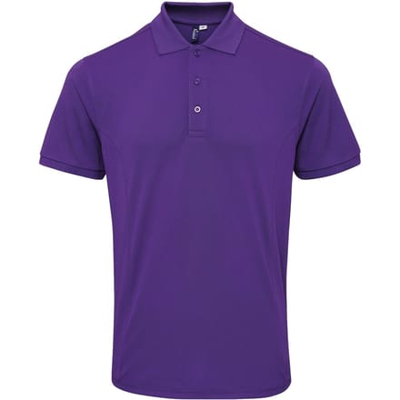 Premier Heren Coolchecker Plus Pique Polo Met CoolPlus (Paars)