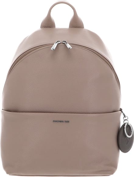 MANDARINA DUCK Leren Rugzak met laptopvak Mellow Leather Backpack Warm Taupe