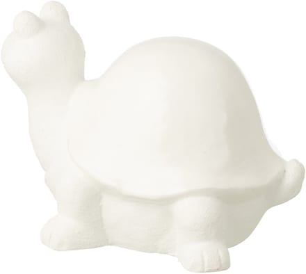J-Line decoratie Schildpad - polyresin - wit