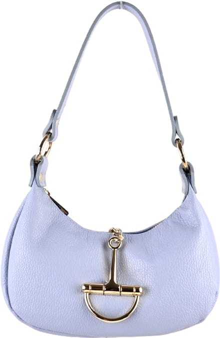 Giuliano Lederen handtas Gitte - Made in Italy - Blauw