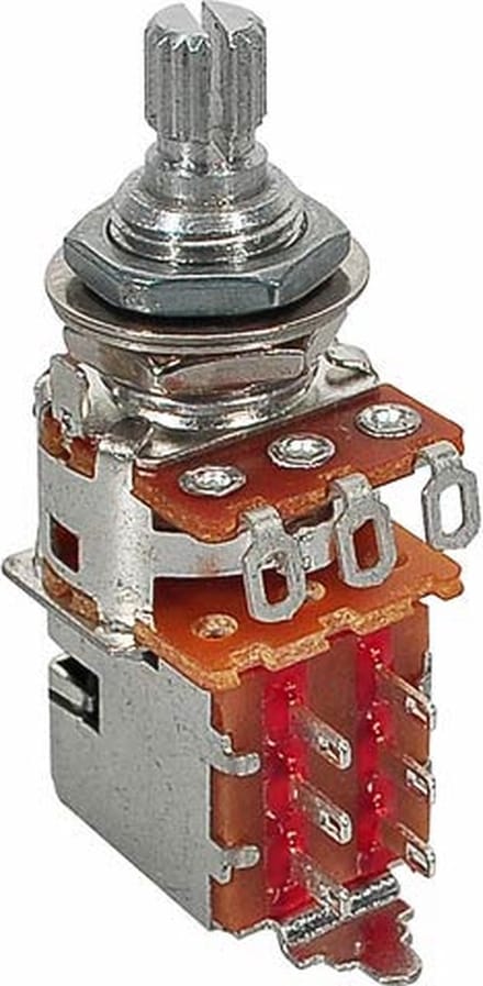 Fender 250K Push/Pull potentiometer met Capacitor en Bushing