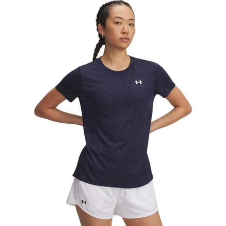 Under Armour Tech Twist T-shirt Dames-blauw, wit