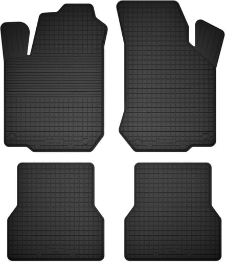 Wielganizator BasicProtect Serie - Rubber Automatten - 1,5 cm Rand - Set van 4 - Compatibel met Seat Arosa