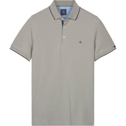 Baileys Polo Two-Tone Solid Fine Line Tipping Detail Midden Grijs / male
