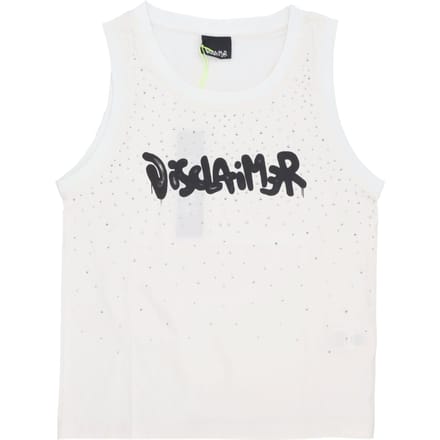 Vrouwen Tank White Logo