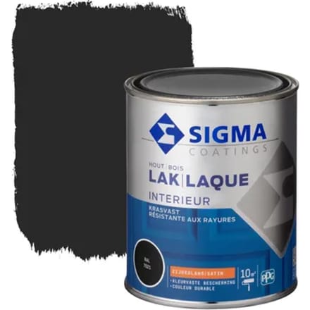 Sigma Binnenlak Ral7021 Zijdeglans 750ml