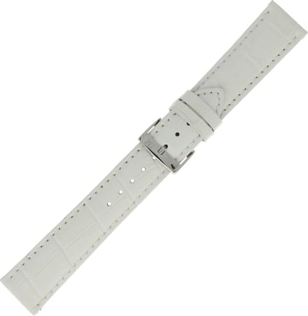 Morellato PMX017BOLLE IG Horlogebandje - Leer - Wit - 20 mm