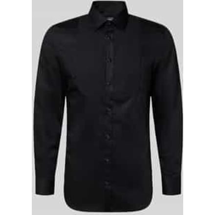 Slim fit zakelijk overhemd van katoen