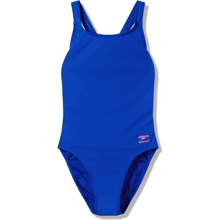 Speedo Dames Badpak Solid Leaderback Calm Kobaltblauw