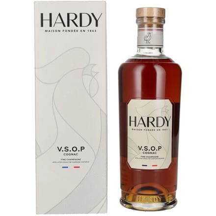 Hardy Cognac Hardy V.S.O.P Fine Champagne Cognac 40% Vol. 0,7l in geschenkverpakking