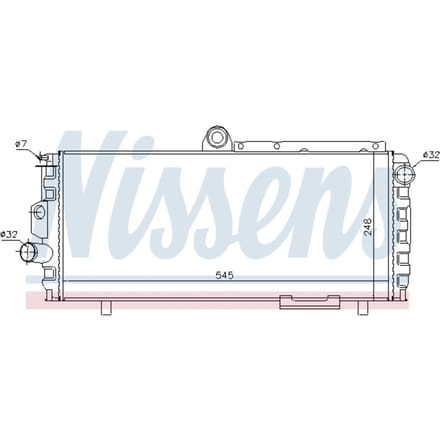 Radiator, motorkoeling NISSENS 60010