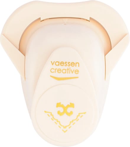 Vaessen Creative Hoekpons - Figuurpons - Krul met Sierrand - ø 2,5 cm