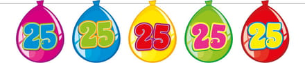 25 Jaar Birthday Ballonnen Slinger - 10 meter