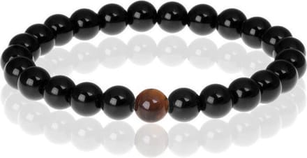 Memphis kralen armband Black Onyx Natural Stone