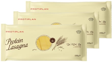 Protiplan - Proteine Lasagne Pasta - Low Carb - Eiwitrijk - 3 Stuks - Dieet - Maaltijden
