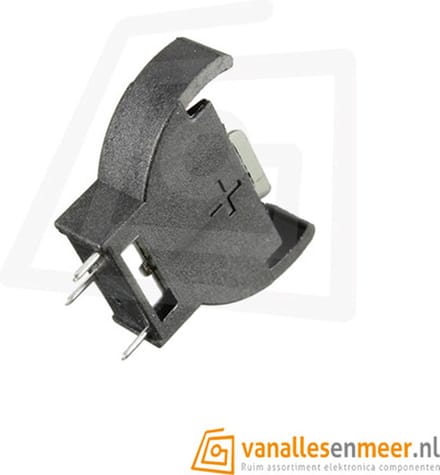 Batterij houder CR2032 staand 3pin
