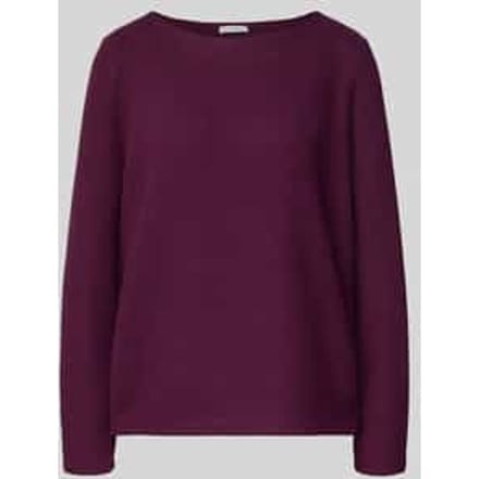 Tom Tailor - Soft-touch sweatshirt met knoopdetails - Maat XL - Dark Red Mélange