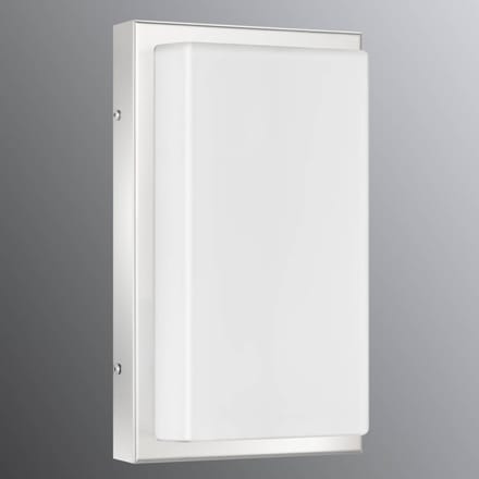 LCD Buitenwandlamp Julea, roestvrij staal, glas, E27
