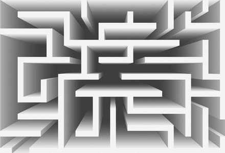 Fotobehang Abstract Pattern Modern | XL - 208cm x 146cm | 130g/m2 Vlies