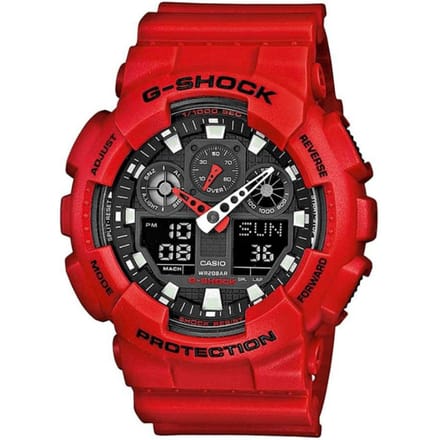 Casio G-Shock GA-100B-4AER Herenhorloge 51 mm - Rood