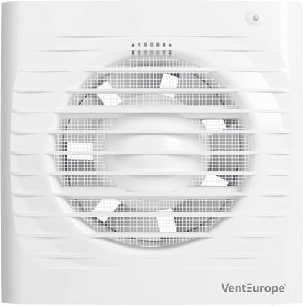 Stil Badkamerventilator 100mm met Timer, Terugslagklep en Muggennet
