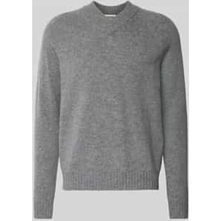 Gebreide pullover met ribboorden, model 'NUMIR'