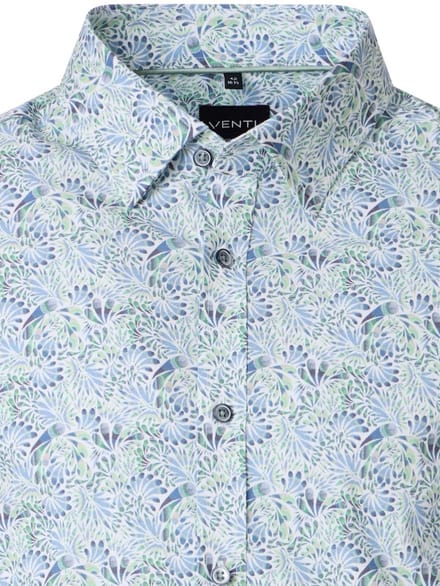 Venti Overhemd Button Down Boord Met Print Body Fit - M