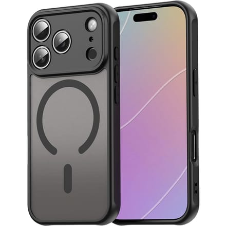Mocaa Apple iPhone 17 Pro Slim Anti-Shock MagSafe Hoesje Zwart