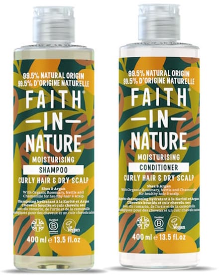 Faith in Nature - Shea & Argan Shampoo en Conditioner - 400ml - 2 Pak