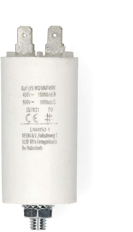 Nedis Condensator - 8.0 uF - 450 - Faston - 1 Stuks